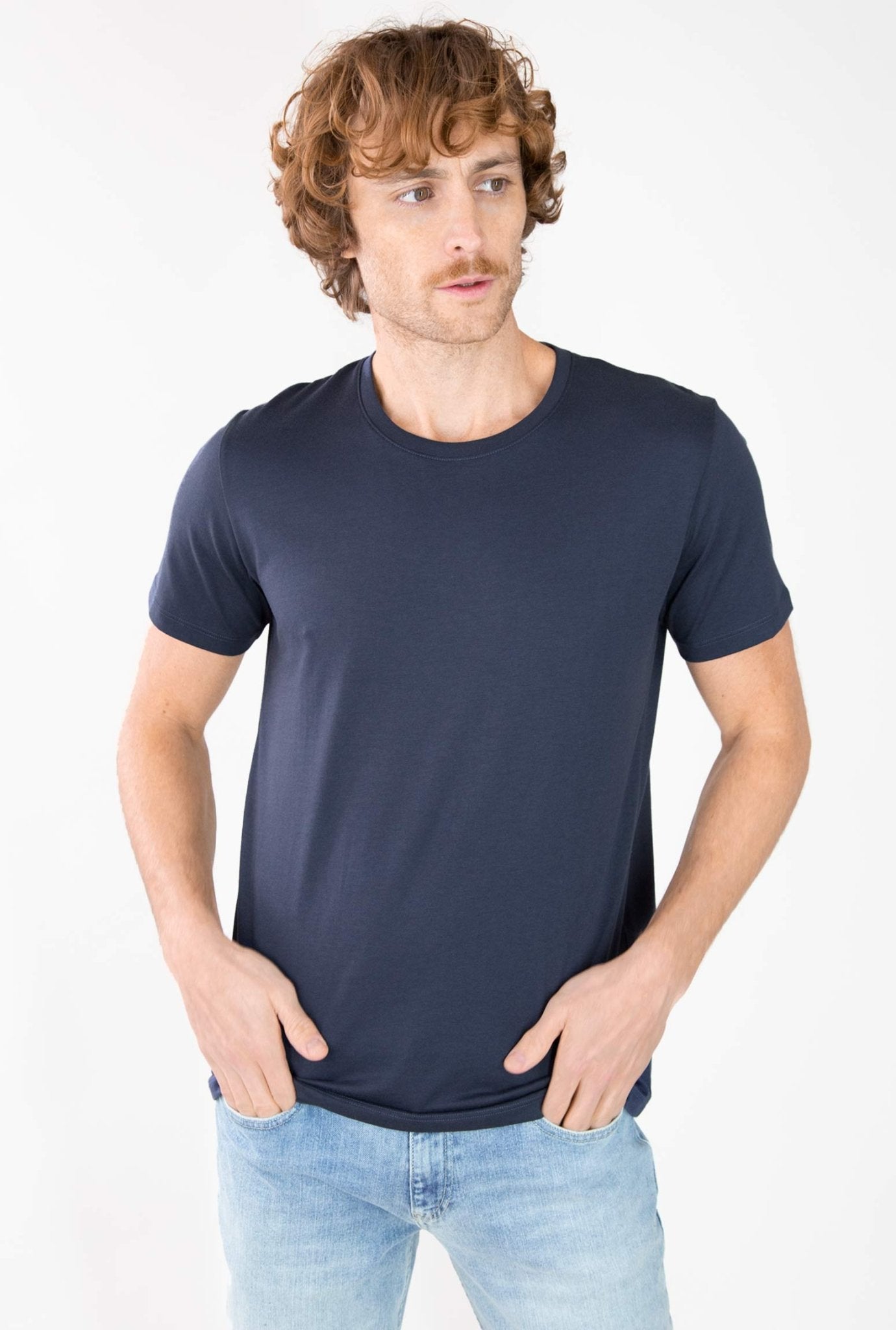 T - SHIRT AZUL CUELLO REDONDO - H&F - T - SHIRT - T - SHIRT AZUL CUELLO REDONDO - HFTS2002XCH - XCH - 