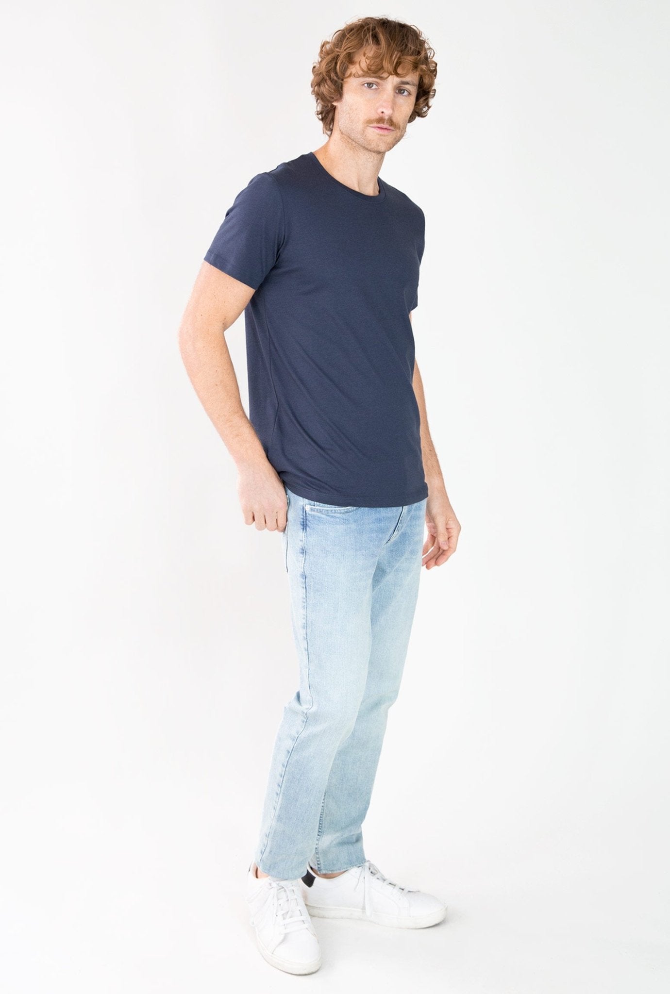 T - SHIRT AZUL CUELLO REDONDO - H&F - T - SHIRT - T - SHIRT AZUL CUELLO REDONDO - HFTS2002XCH - XCH - 