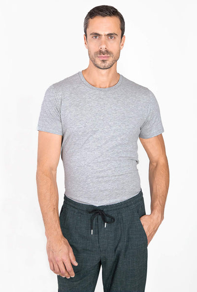 T - SHIRT GRIS CUELLO REDONDO - H&F - T - SHIRT - T - SHIRT GRIS CUELLO REDONDO - HFTS2009XCH - XCH - 